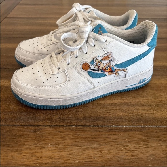 Nike Air Force 1 Low Hare Space Jam Bugs Lola Bunny DM3353-100 Size 6.5Y - Picture 1 of 13